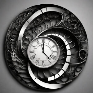 Unique Geometric Wall Clock